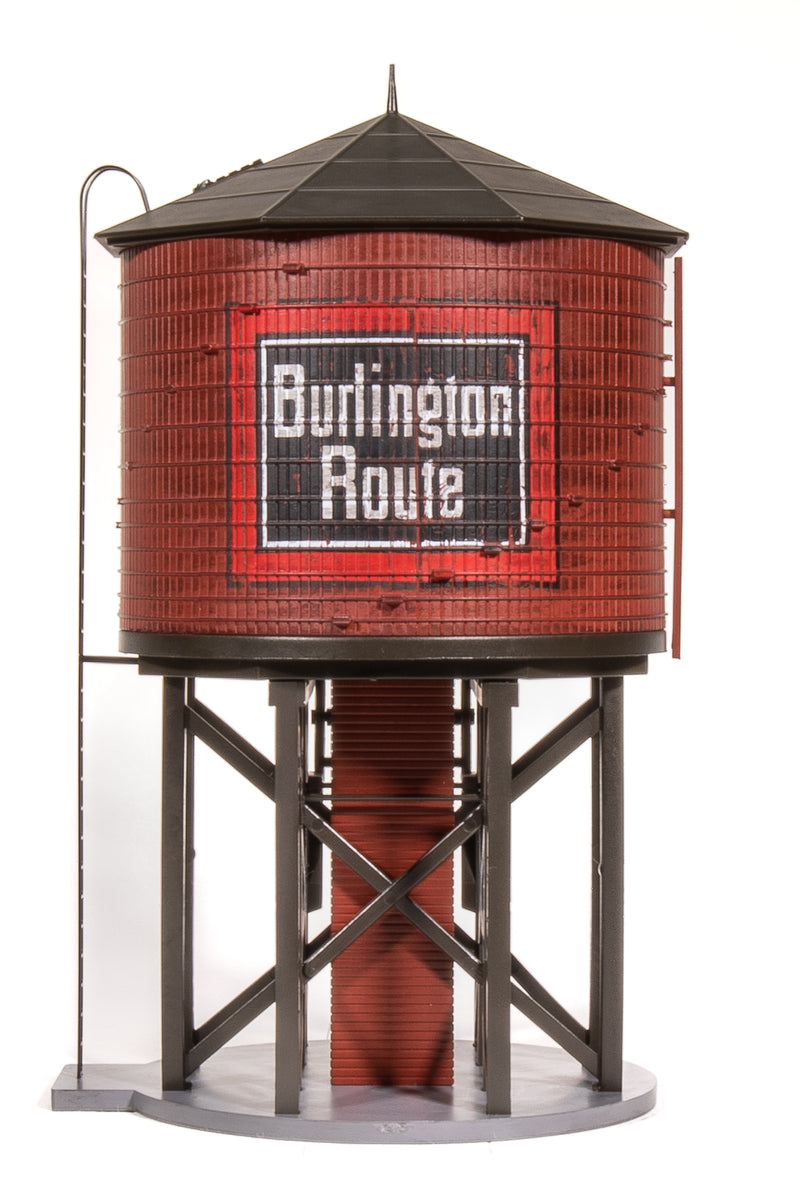 BLI 7916 Operating Water Tower w/ Sound, CB&Q, Weathered, HO