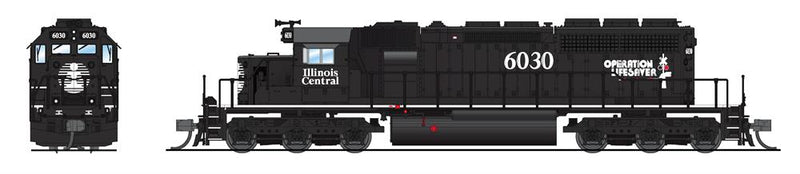 BLI 7961 EMD SD40-2, IC 6030, Black Operation Lifesaver, Paragon4 Sound/DC/DCC, N