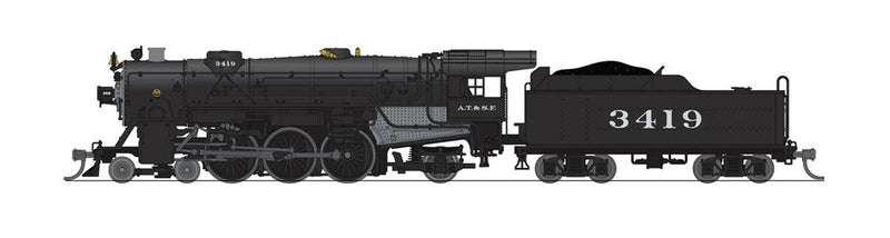 BLI 8060 Heavy Pacific 4-6-2, ATSF 3419, No-Sound/DC-Ready, N (NP)