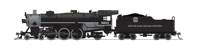 BLI 8072 Light Pacific 4-6-2, DRGW 802, No-Sound/DCC-Ready, N (NP)