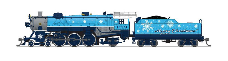 BLI 8079 Light Pacific 4-6-2, "Merry Christmas" Blue/White Scheme, No-Sound/DCC-Ready, N (NP)