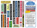 City Classics Buildings 803 Rooftop Signs - Kit -- Commercial Signs