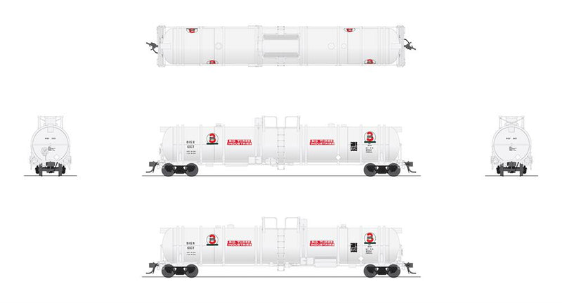 BLI 8033 Cryogenic Tank Car, Big 3, 2-Pack, HO