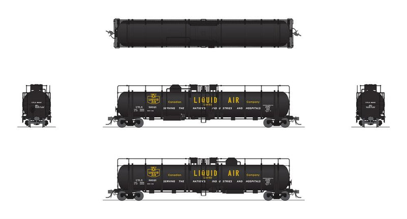 BLI 8034 Cryogenic Tank Car, Canadian Liquid Air, 2-Pack, HO