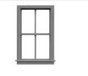 Tichy Train Group 8043  2/2 DOUBLE HUNG WINDOW 12pc, HO