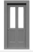 Tichy Train Group 8050 2-lite DOOR 6pcs, HO