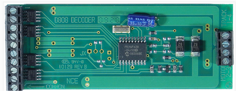 NCE 112 D-808 DECODER 8amp 8func USA, G Scale