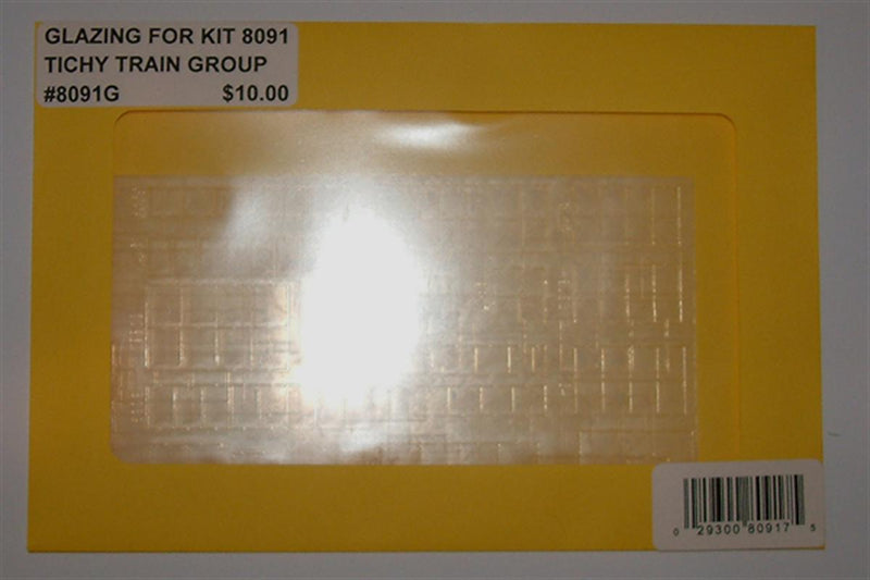 Tichy Train Group 8091G Precut Glazing Pack -- Use With