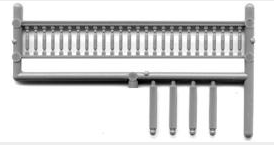 Tichy Train Group 8093  TURNED SPINDLE PORCH RAIL 3, HO