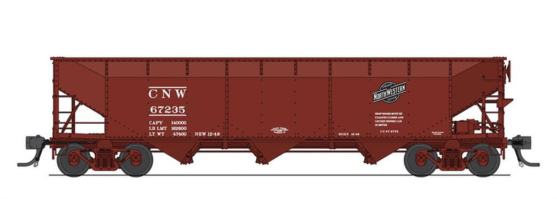 BLI 8106 AAR 70-ton Triple Hopper, CNW, 4-PACK, HO