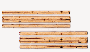 Blair Line 22 Wood Grade Crossing pkg(2) -- Two Lane, Nn3 Scale