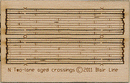 Blair Line 20 Wood Grade Crossing - Kit -- Laser-Cut Wood Kit - Rough-Cut Two Lane pkg(2) 1-13/16" Long, N Scale