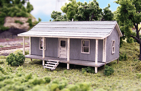 Blair Line 76 Company House -- Kit - 2-1/4 x 1-1/2" 5.6 x 3.75cm, N Scale