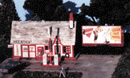Blair Line 81 Ernie's Gas Station - 2-3/4 x 1-3/4" 6.8 x 4.3cm, N Scale
