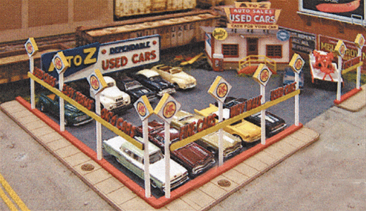 Blair Line 97 A-to-Z Used Car Lot -- Kit, N Scale