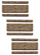 Blair Line 14 Weathered 1-Lane Wood Grade Crossing -- Kit pkg(3), N Scale