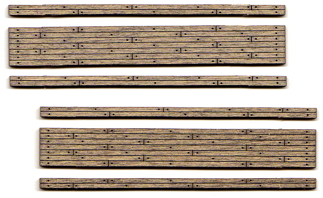 Blair Line 15 Weathered 2-Lane Wood Grade Crossing -- Kit pkg(2), N Scale