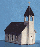Blair Line 69 Church -- Kit - 3 x 1-7/8 x 4" 7.5 x 4.6 x 10cm, N Scale