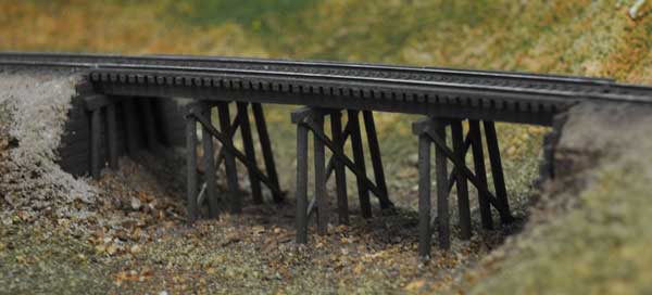 Blair Line 67 Common Pile Trestle Kit -- 5-5/8" Long x 1-1/4" Tall 14 x 3.1cm - Build Straight or Curved, N Scale