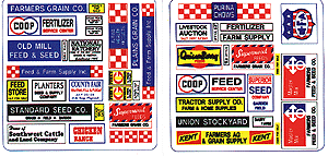 Blair Line 157 Storefront & Advertising Signs -- Feed & Seed Store, HO Scale