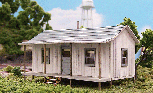 Blair Line 176 Company House -- Kit - 3-1/2 x 2" 8.8 x 5cm, HO Scale