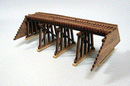 Blair Line 171 Pile & Frame Trestle -- Laser-Cut Kit - 6 x 2" High 15 x 5cm High, HO Scale