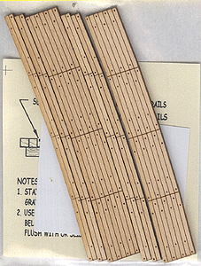 Blair Line 129 Laser-Cut Curved 2-Lane Wood Grade Crossing pkg(2) -- 30" Radius, HO Scale