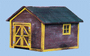 Blair Line 175 Section Car Toolhouse -- 2-1/8 x 1-3/4" 5.3 x 4.4cm, HO Scale