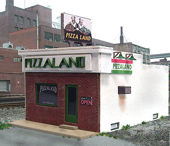 Blair Line 196 Pizzaland -- Kit - 2-1/4 x 4" 5.7 x 10.2cm, HO Scale
