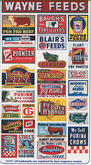 Blair Line 135 Vintage Feed & Seed, Storefront & Advertising Signs, HO Scale