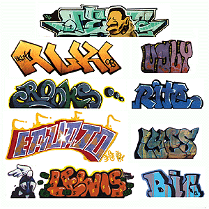 Blair Line 1245 Mega Set Modern "Tagger" Graffiti Decals --