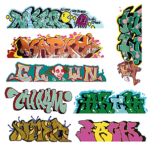 Blair Line 1248 Mega Set Modern "Tagger" Graffiti Decals --