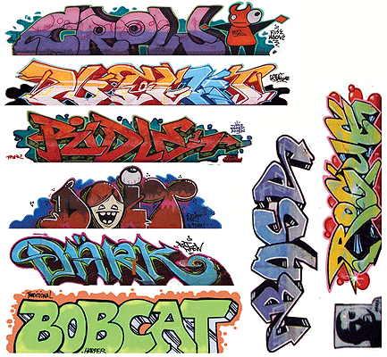 Blair Line 1258 Mega Set Modern "Tagger" Graffiti Decals --