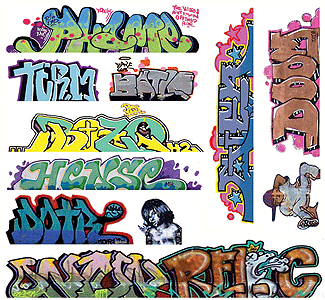 Blair Line 2259 Graffiti Decals Mega Set -- Set