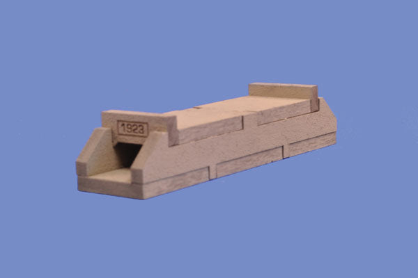 Blair Line 2808 Concrete Box Culvert -- 2-7/8 x 3/4 x 1/2" 7.3 x 1.9 x 1.3cm, HO Scale