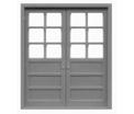 Tichy Train Group 8151  DBL 6-liteDOOR 3pcs, HO