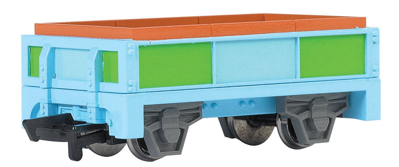 Bachmann 77102 Low-Side Gondola - Ready to Run - Chuggington(TM) -- Blue, Green, Orange, HO Scale