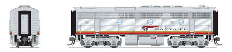 BLI 8331 EMD F3B, ATSF 28B, Warbonnet Scheme, 1960's Configuration, No-Sound / DCC-Ready, HO