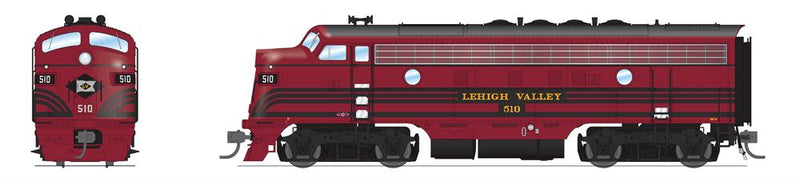 BLI 8172 EMD F3A, LV 512, Cornell Red w/ Black Stirpes, Paragon4 Sound/DC/DCC, HO