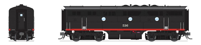 BLI 8180 EMD F3B, SP 537, Black Widow, Paragon4 Sound/DC/DCC, HO