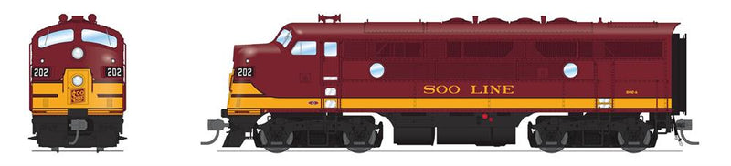 BLI 8340 EMD F3A, SOO 202A, Maroon & Imitation Gold, No-Sound / DCC-Ready, HO