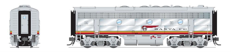 BLI 8199 EMD F7B, ATSF 328B, Warbonnet, 1950's Details, Paragon4 Sound/DC/DCC, HO