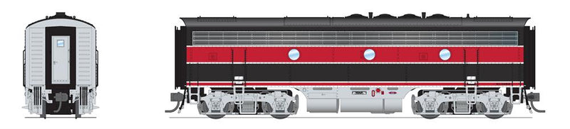 BLI 8305 EMD F7B, CRIP 105B, Red/Black w/ Aluminum Trucks, No-Sound / DCC-Ready, HO