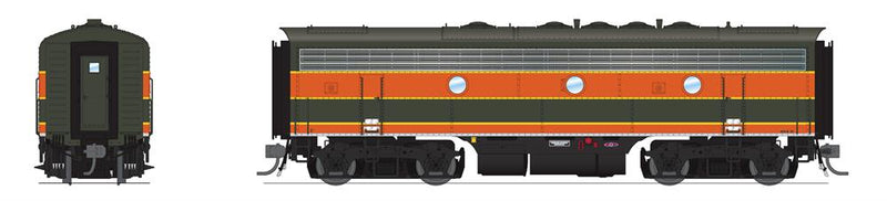 BLI 8206 EMD F7B, GN 454C, As-Delivered Empire Builder, Freight Service, Paragon4 Sound/DC/DCC, HO