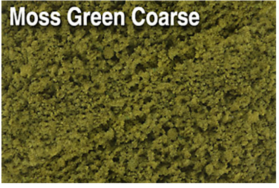 Scenic Express 653-823E FLOCK & TURF- MOSS GREEN COARSE - 64 oz.