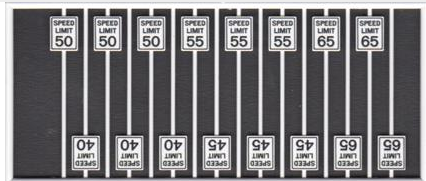 Tichy Train Group 8260  HIGH SPEEDV LIMIT SIGNS 16p, HO