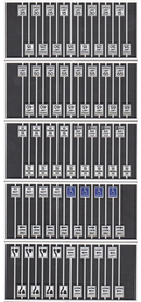 Tichy Train Group 8264 ASSORTED ROAD SIGNS 80pcs, HO