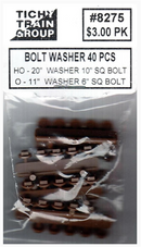 Tichy Train Group 8275  SQUARE 10'BOLT 20'WASHER, HO