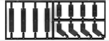 Tichy Train Group 8277 Ho TRUSS PIN PLATES 3styles