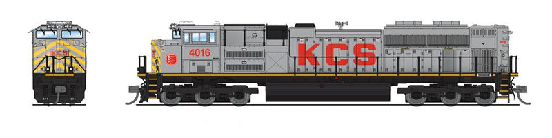PREORDER BLI 8443 EMD SD70ACe, KCS 4016, Gray/Red/Yellow, No-Sound / DCC-Ready, N